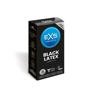 EXS Black Latex Condoms